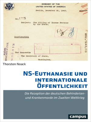 cover image of NS-Euthanasie und internationale Öffentlichkeit